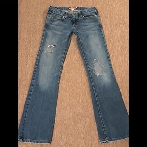 A&F destroyed jeans size 2